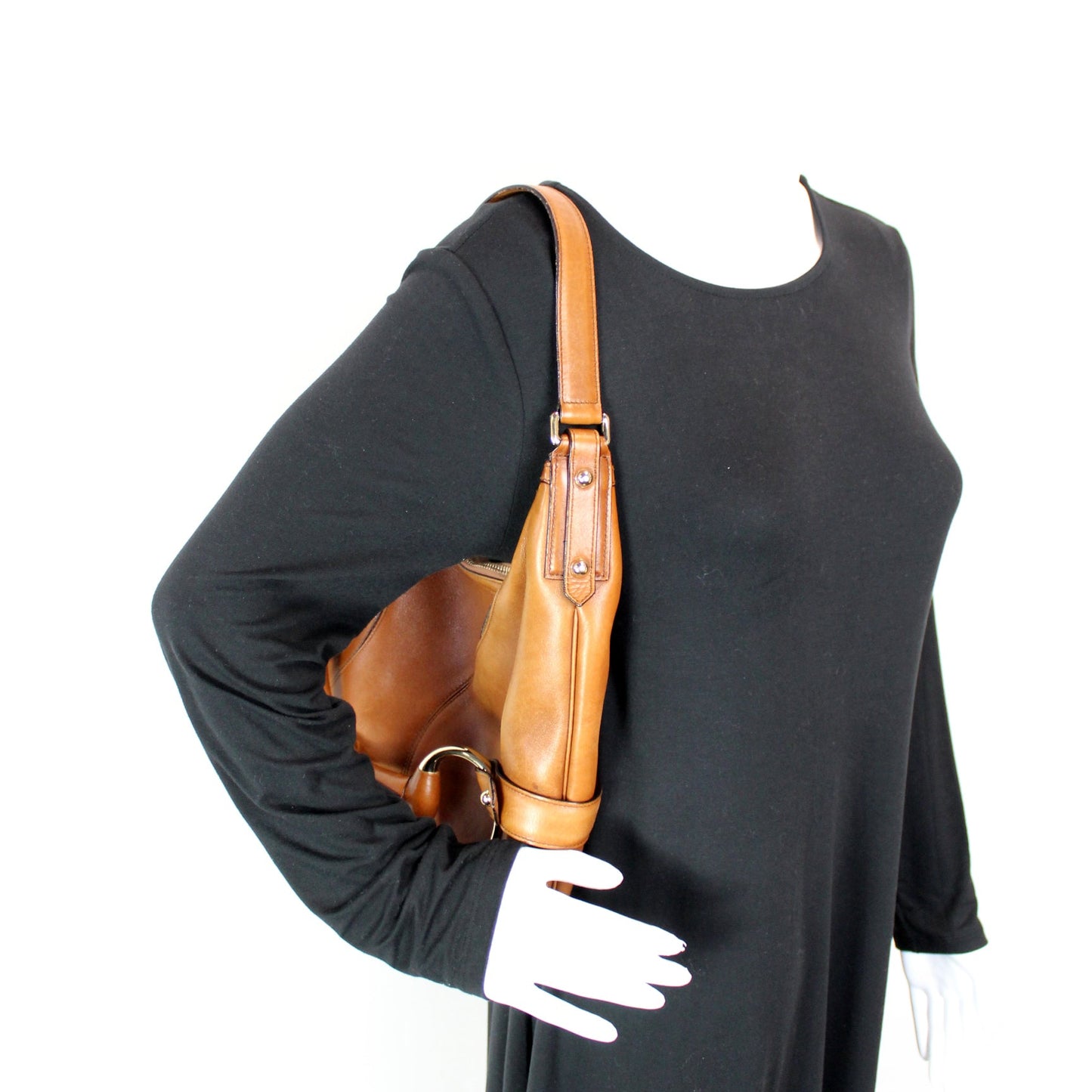 131026 Horsebit Leather Hobo