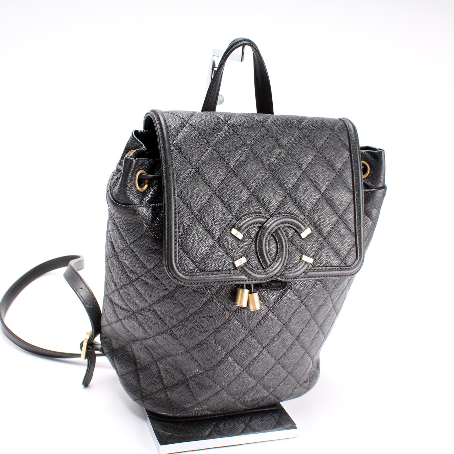 CC Filigree Backpack Caviar 25M