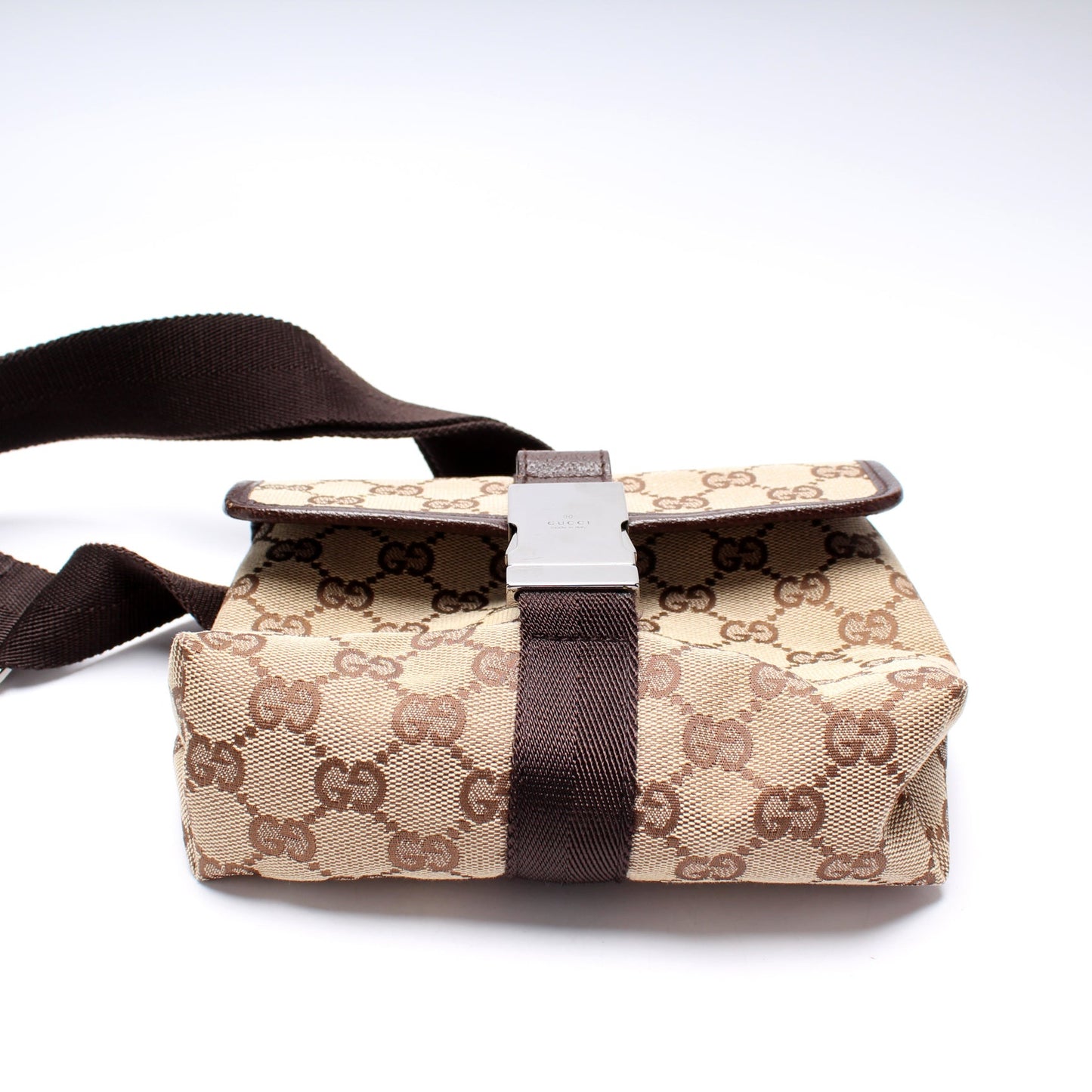 131236 GG Canvas Small Buckle Belt Bag