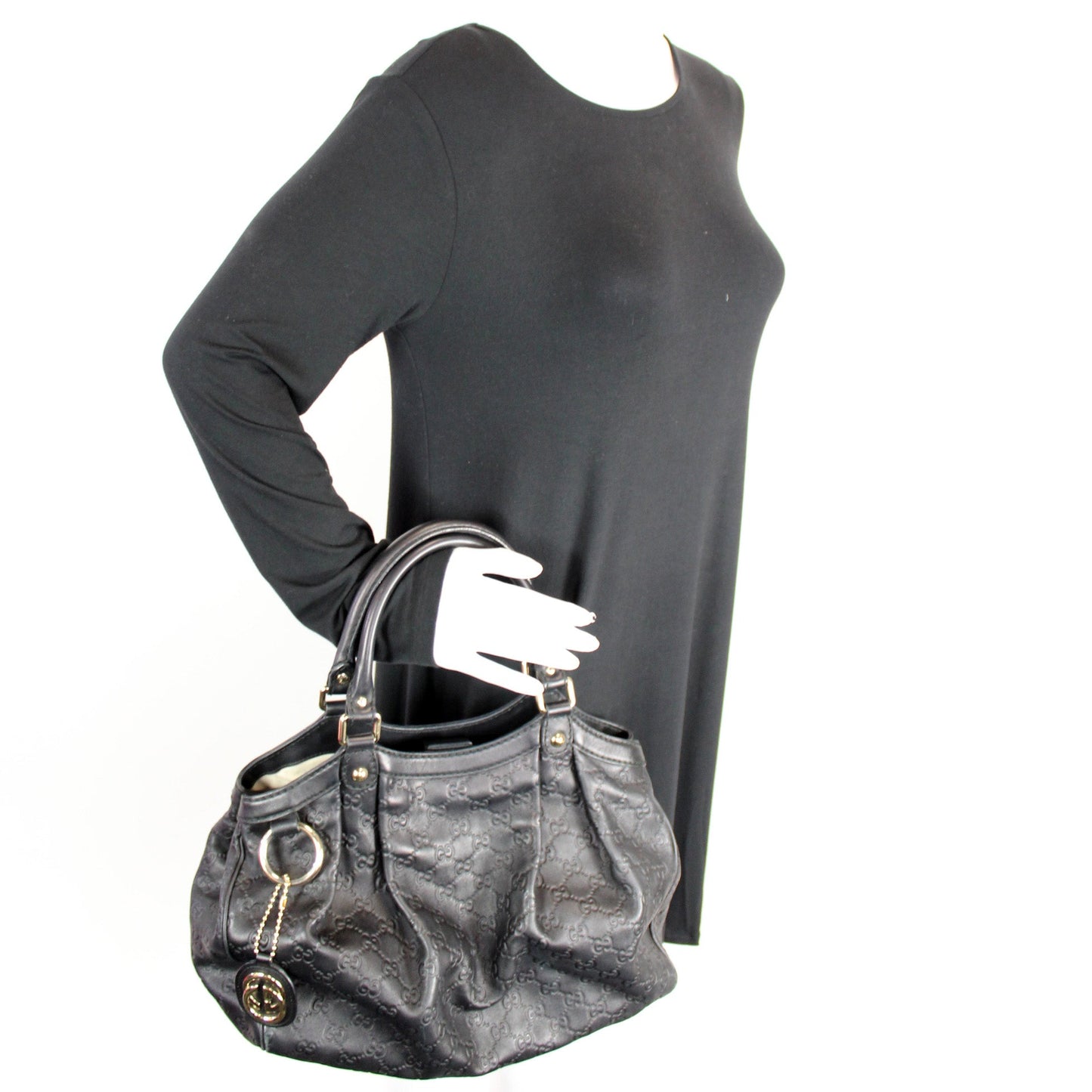 211944 Sukey GG Leather Medium
