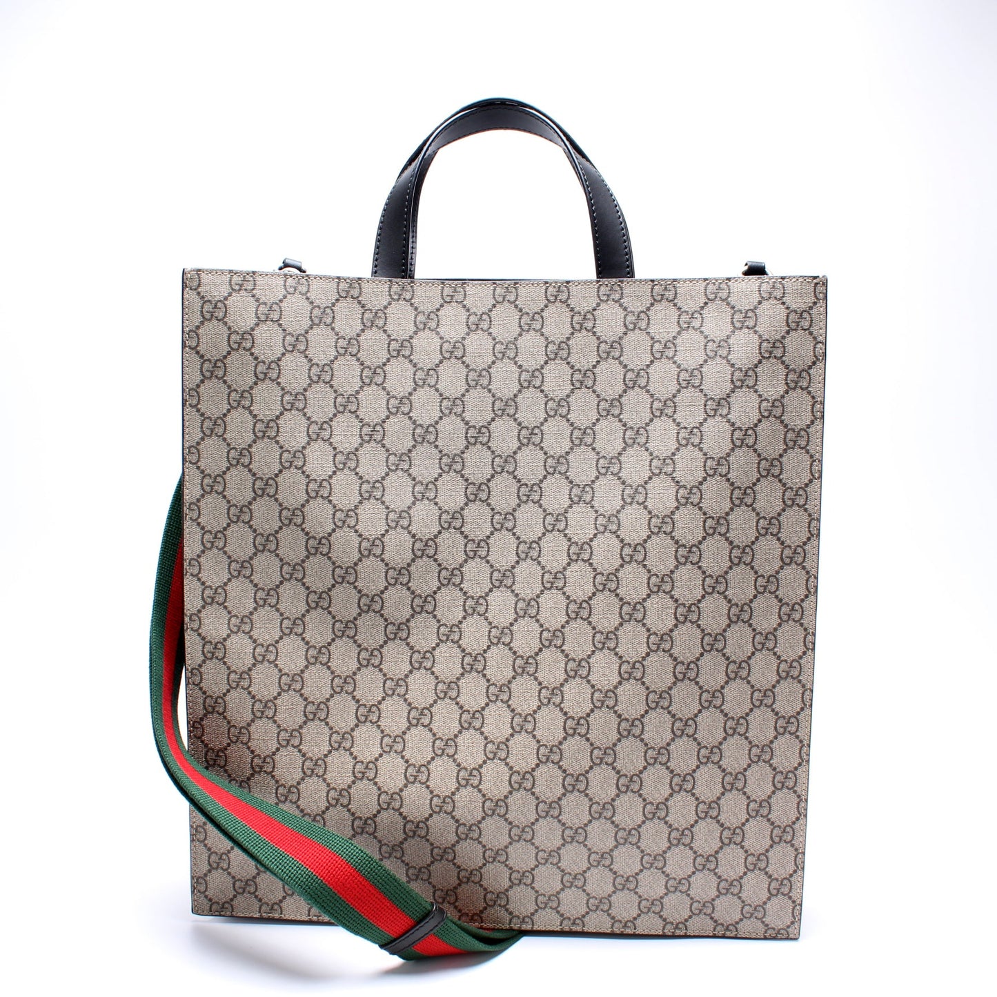 456217 GG Supreme Web Vertical Tote