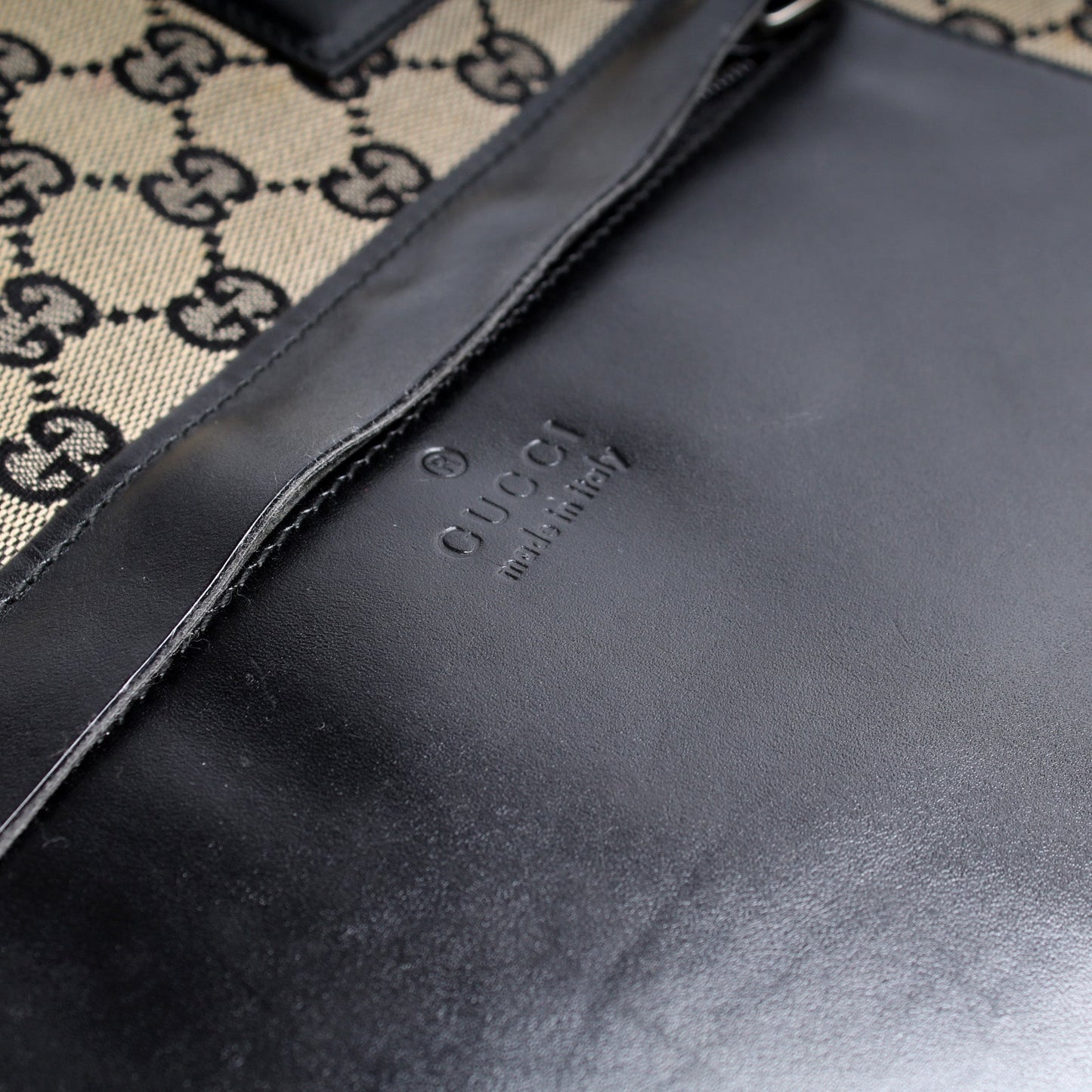 019-0426 GG Canvas Zip Tote