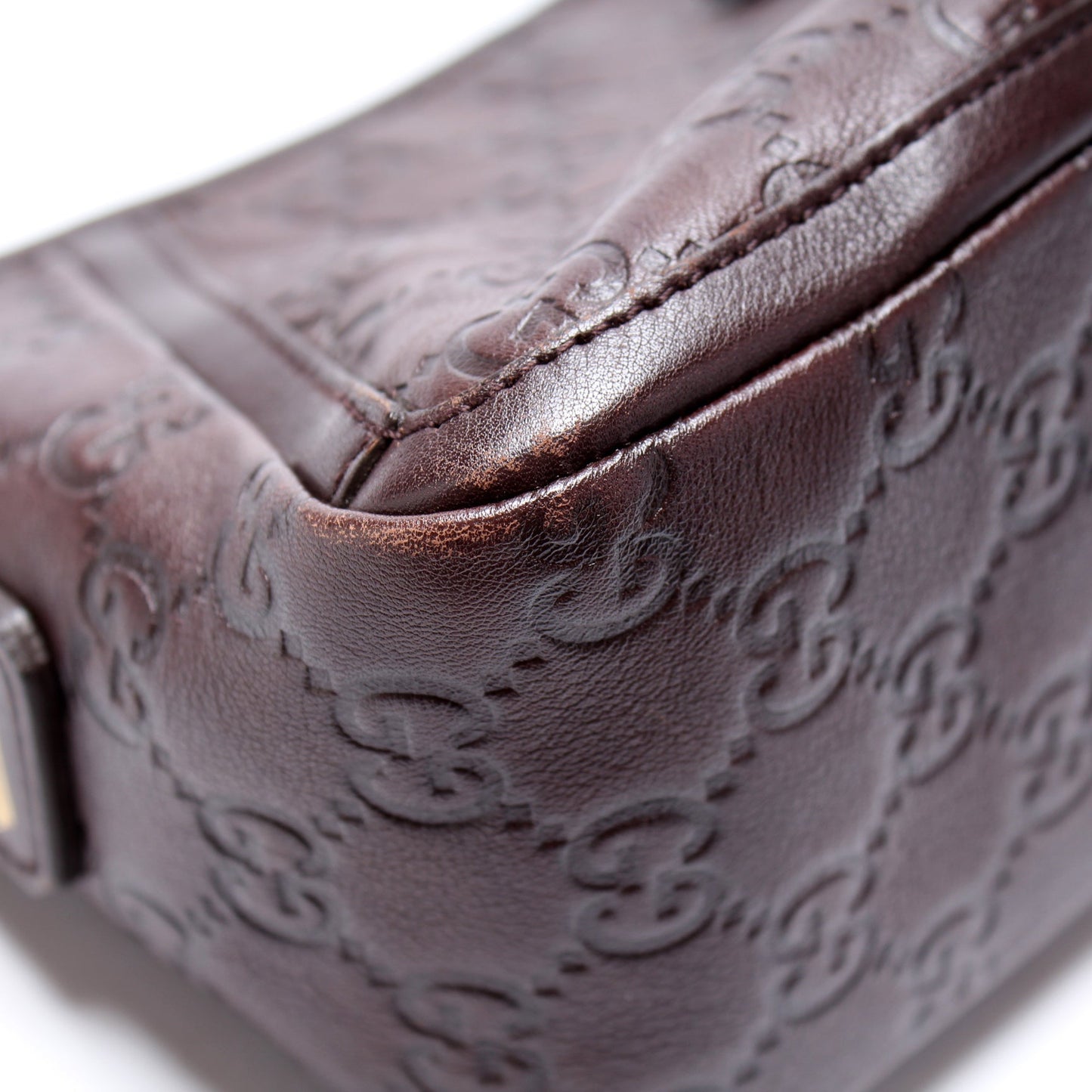 130939 GG Leather Abbey Pochette