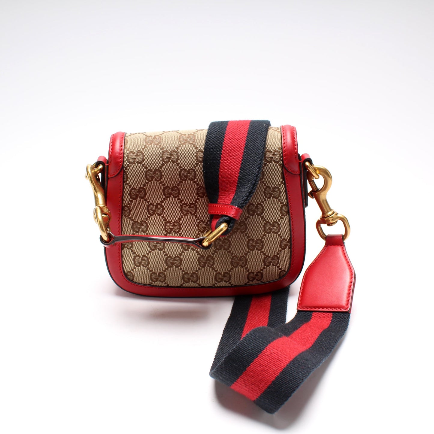 384821 GG Canvas Lady Web Small Shoulder Bag