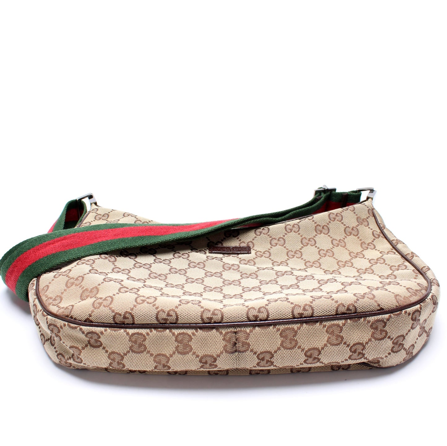 122790 Shelly Web Crossbody GG Canvas