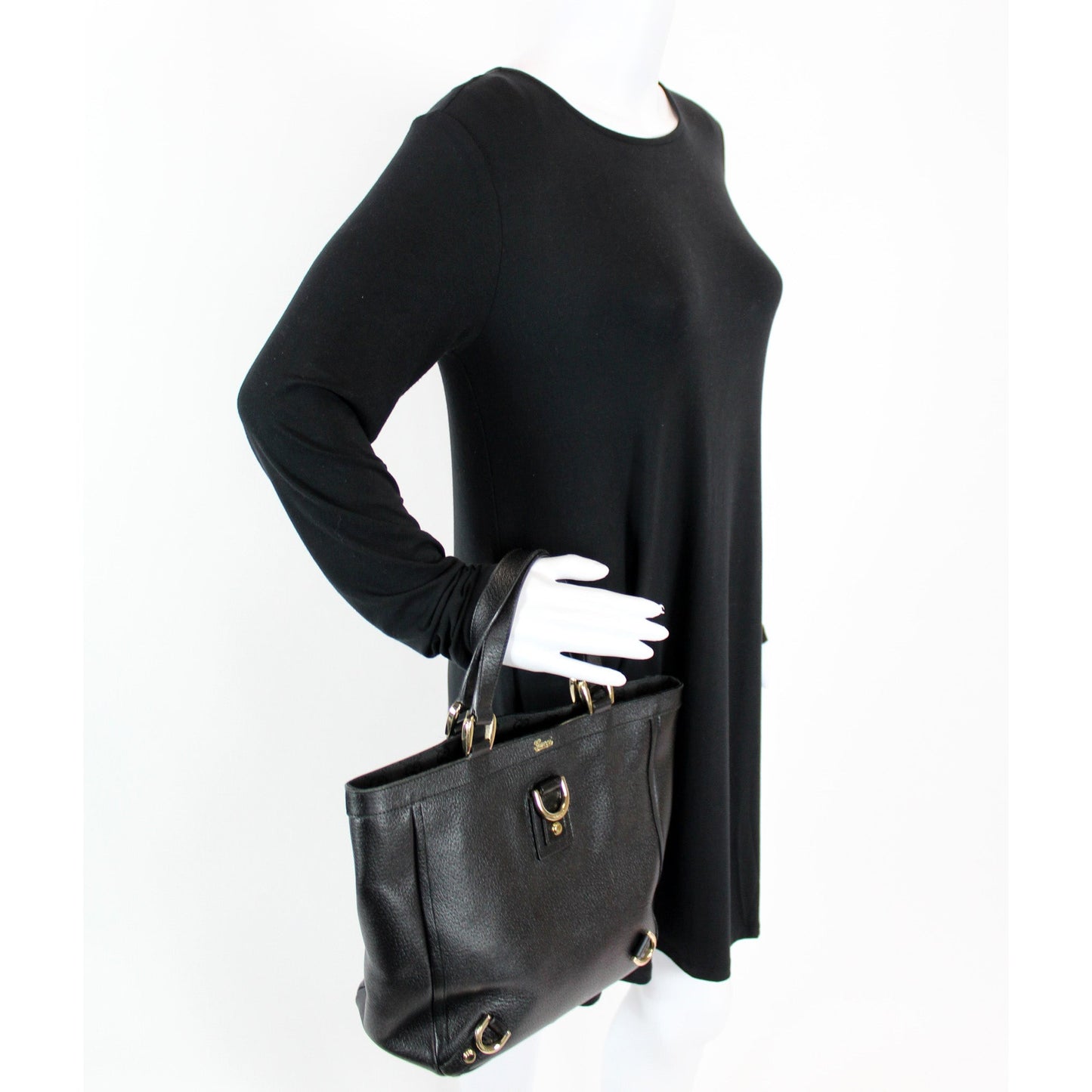 130739 Abbey Small Leather Tote