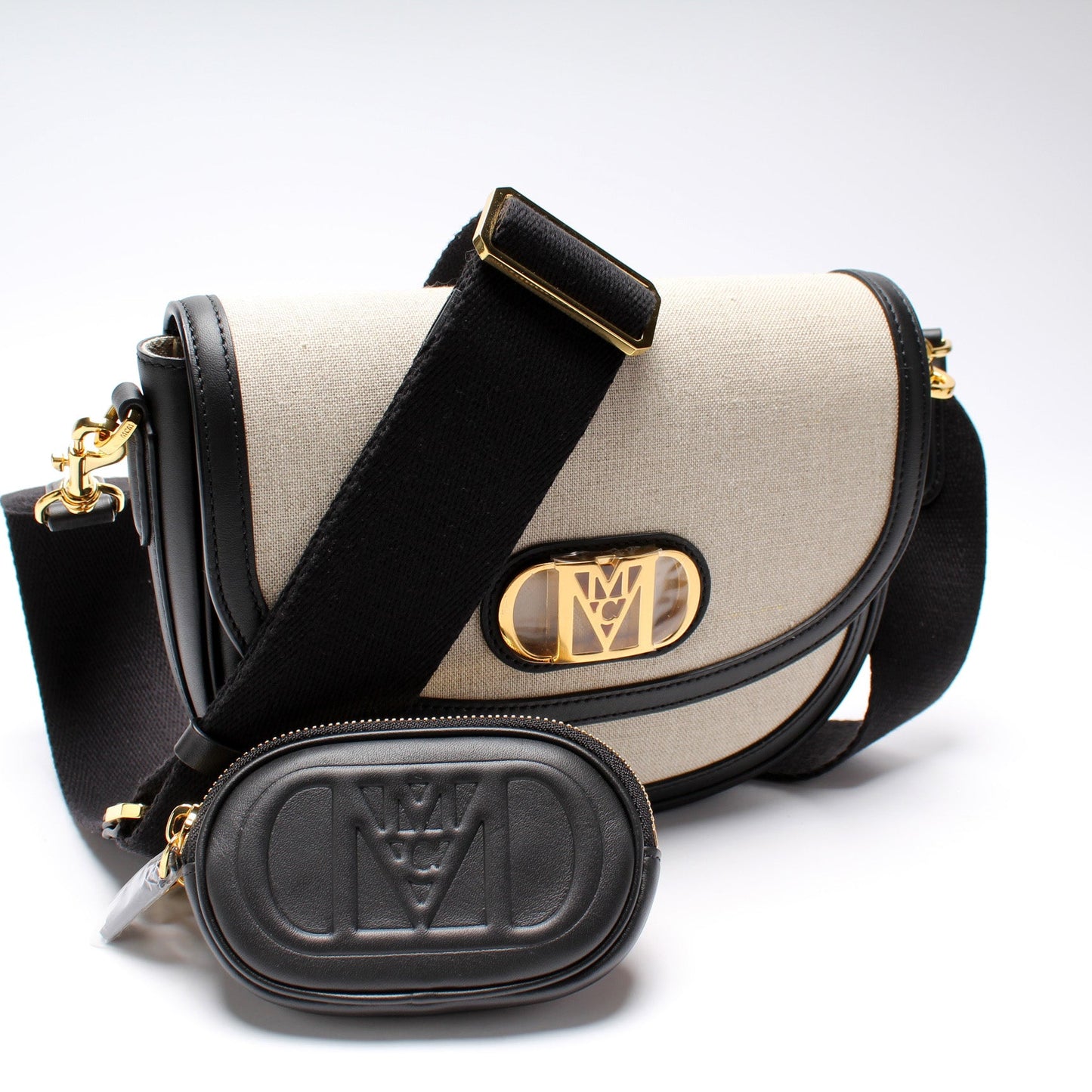 Travia Small Crossbody Italian Canvas Spanish Leather