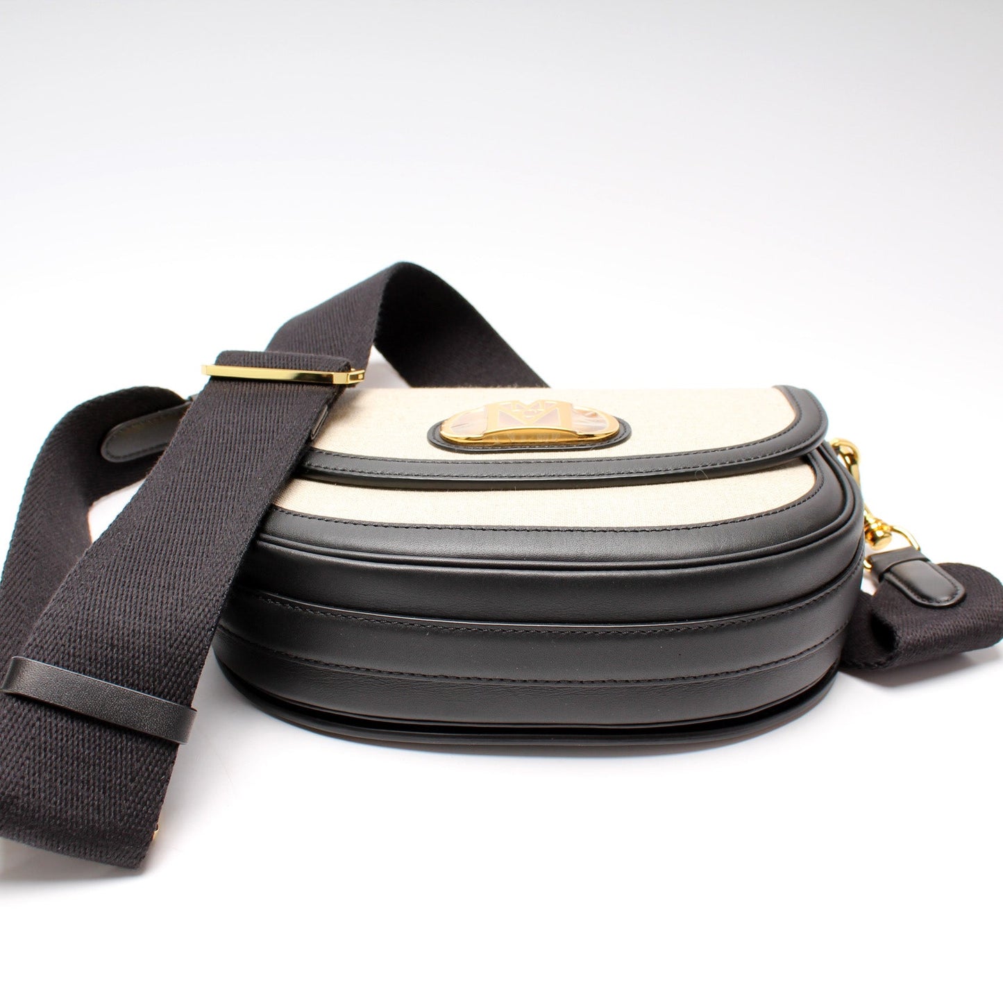 Travia Small Crossbody Italian Canvas Spanish Leather