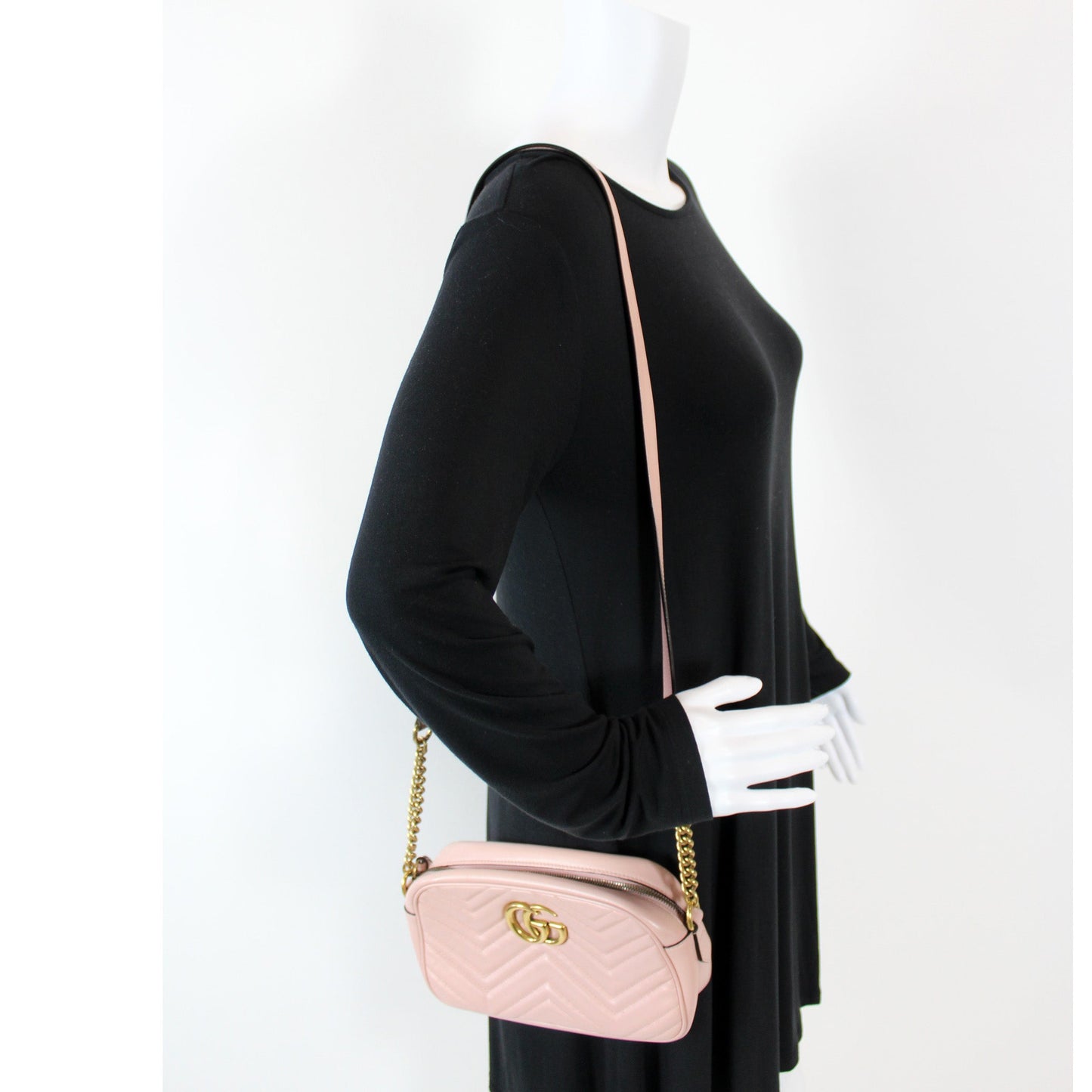 447632 Marmont Small Leather Camera Bag