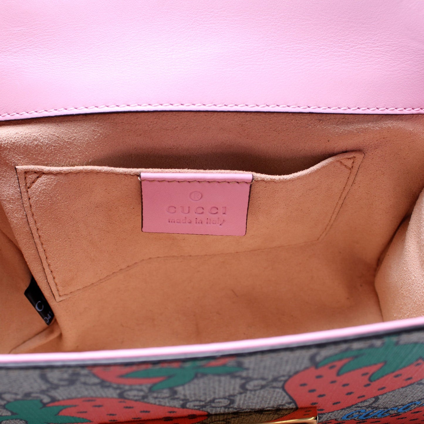 409487 Padlock GG Supreme Strawberry Small