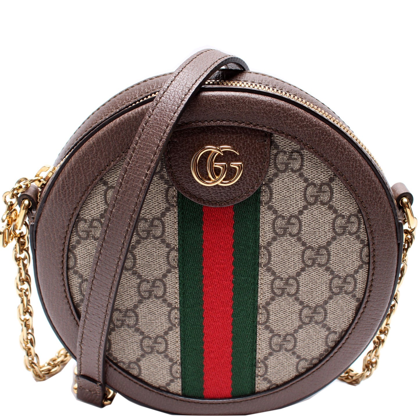 550618 Ophidia GG Supreme Round Small Crossbody