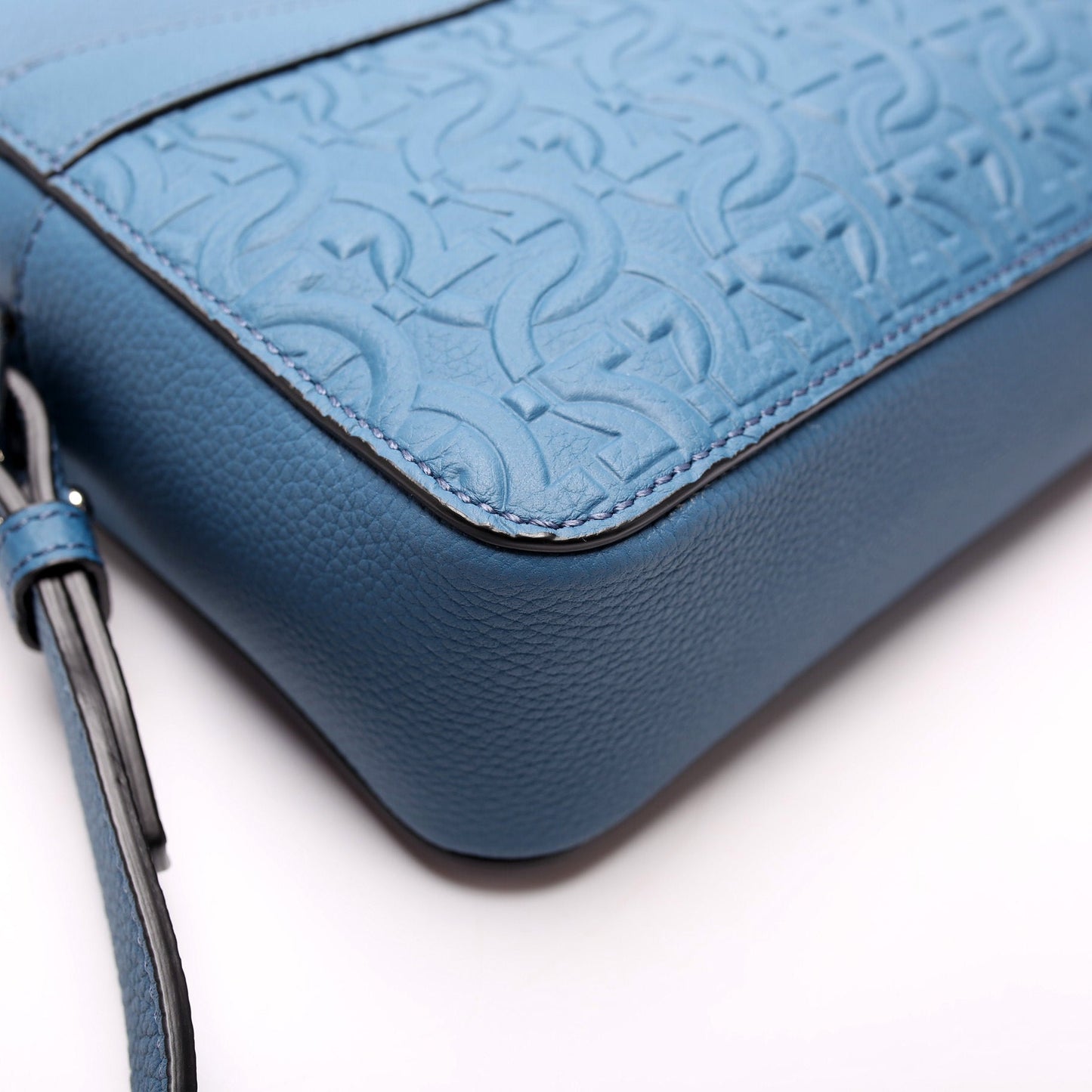Gancini Embossed Leather Crossbody