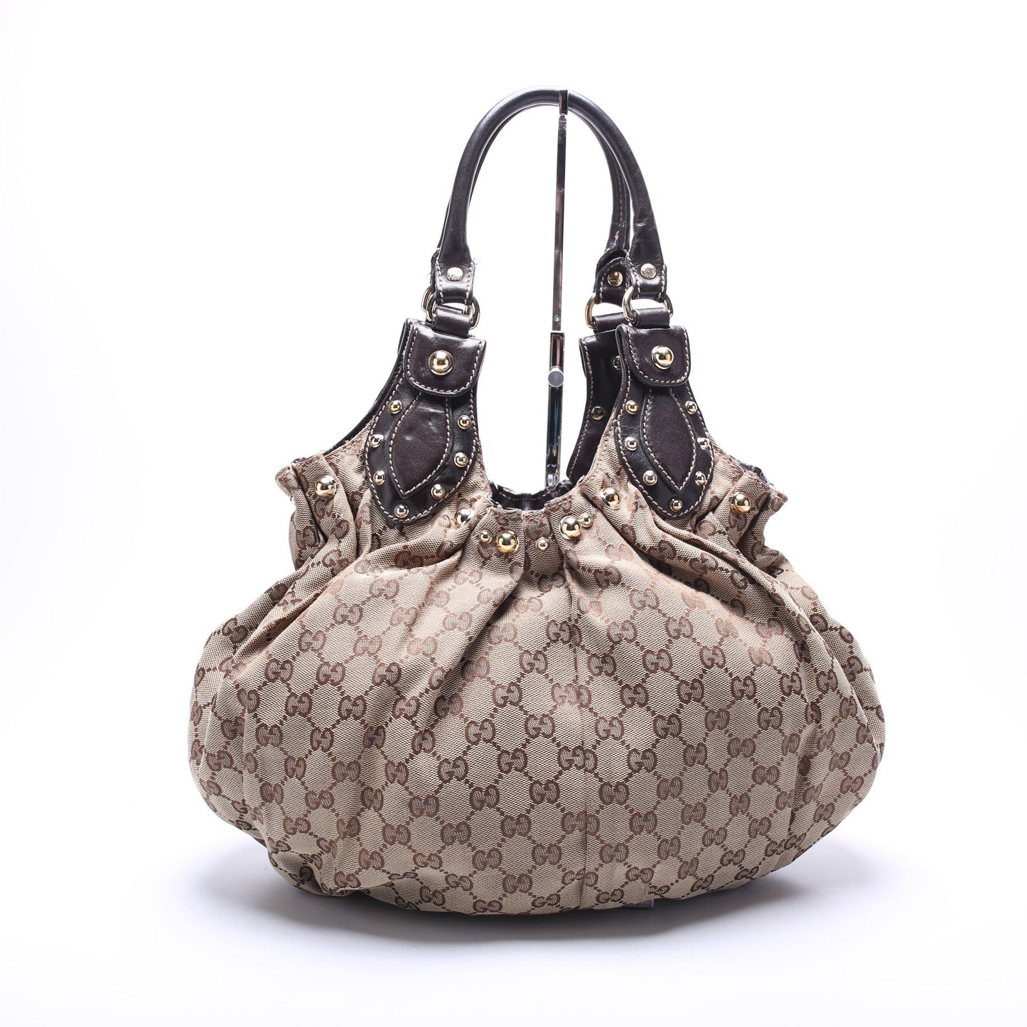 203624 GG Canvas Studded Pelham Medium