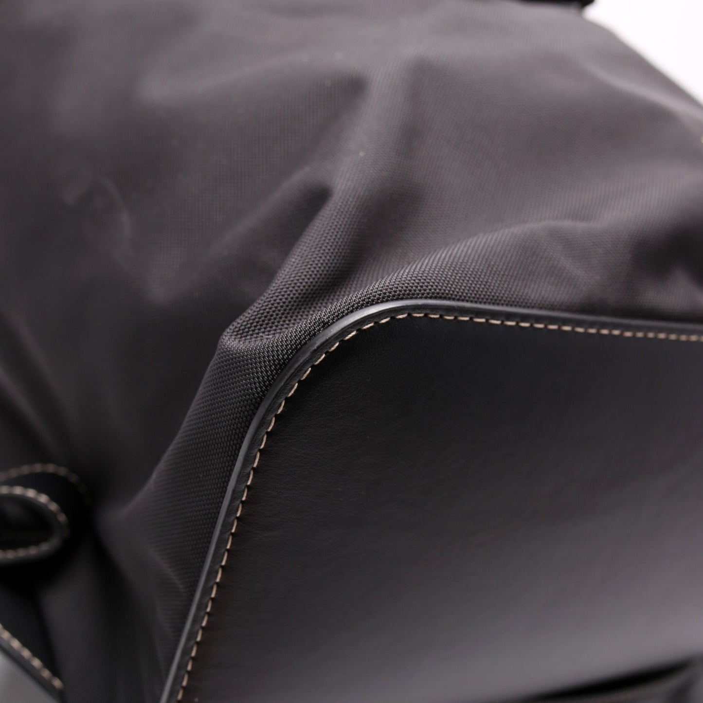 Pocket Backpack Nylon And Leather
