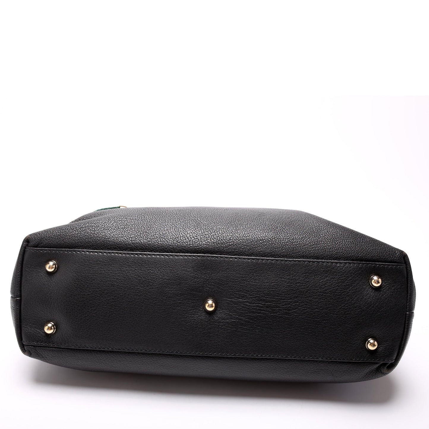 153016 Capri Web Chain Leather Shoulder Bag