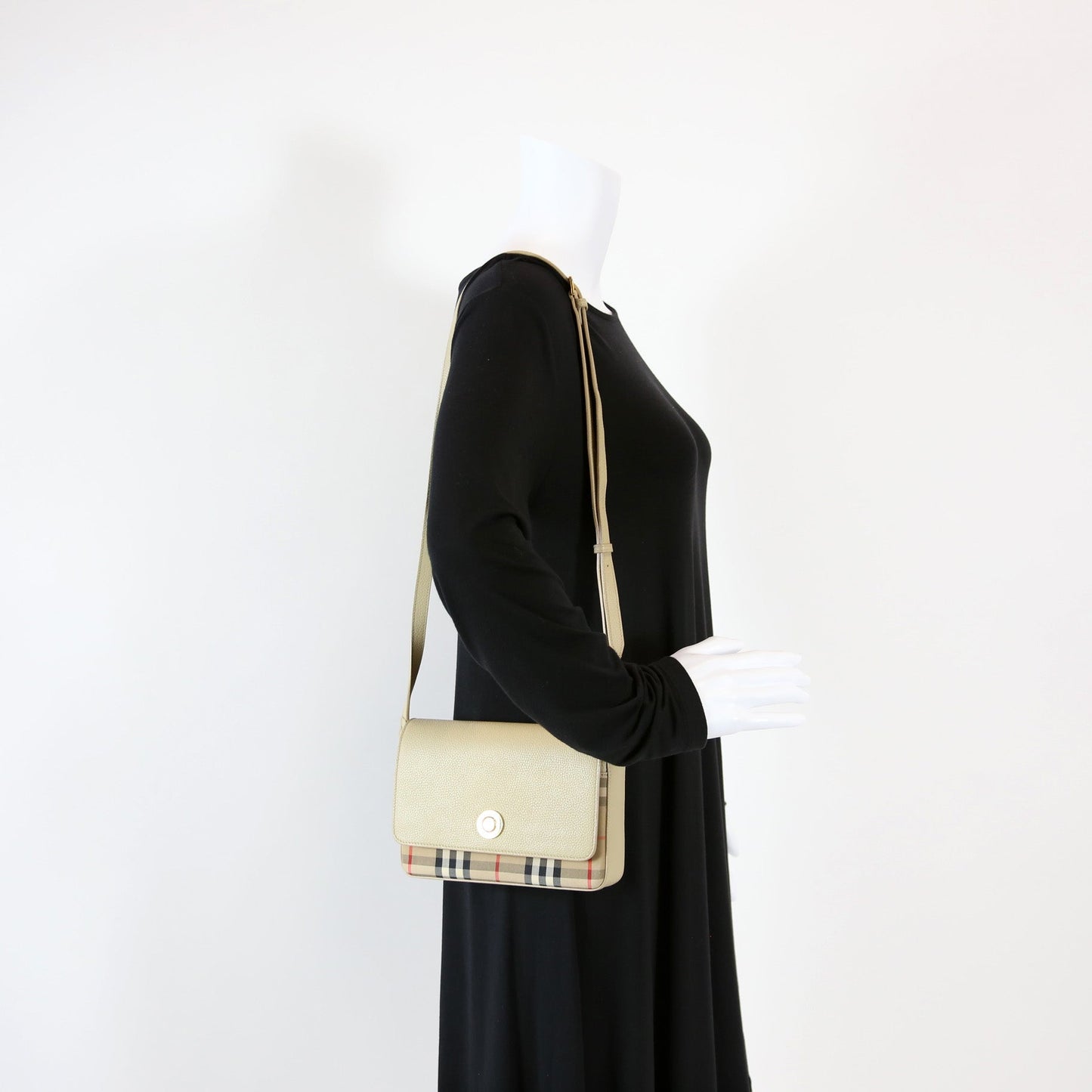 Hampshire Crossbody Leather/Vintage Check