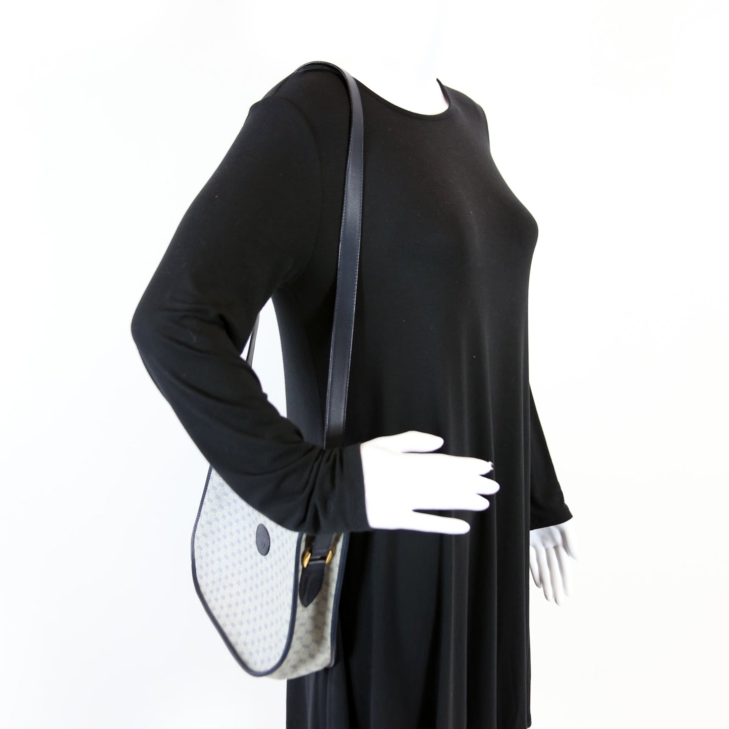 001-113 Micro GG Coated Canvas Hobo Vintage