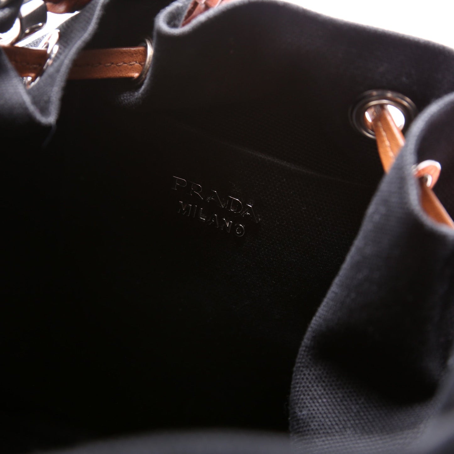 1BE032 Logo Canvas Drawstring