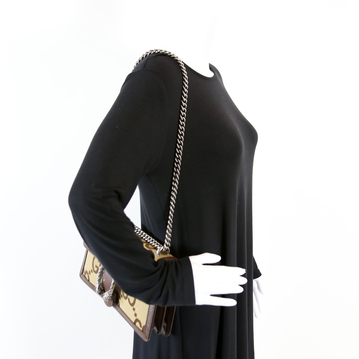 400249 Dionysus Jumbo GG Canvas Shoulder Small