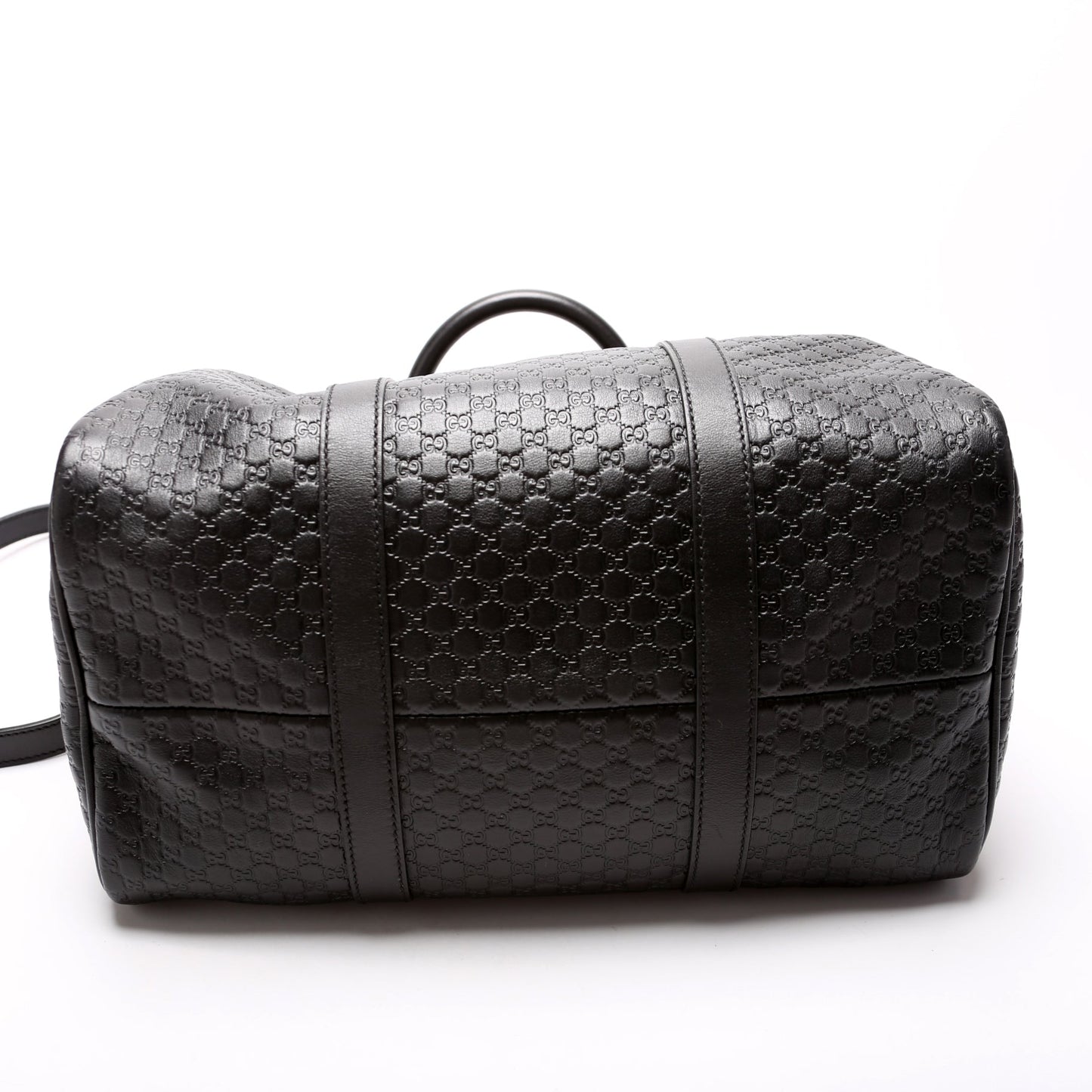 449646 Boston With Strap Micro Guccissima