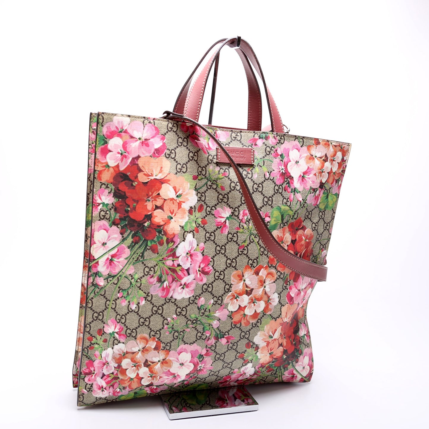 450950 Soft GG Supreme Blooms Vertical Tote