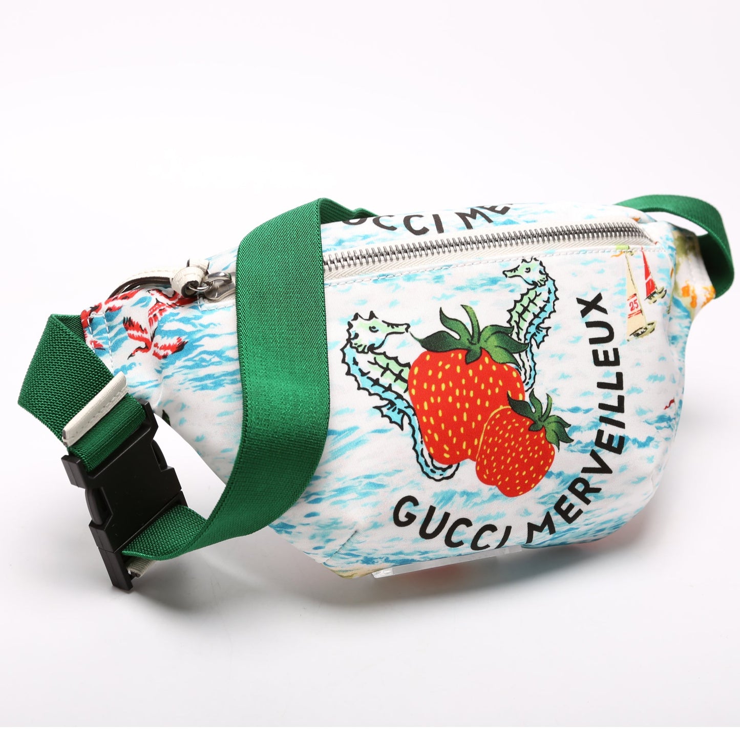 502095 GG Supreme Strawberry Belt Bag