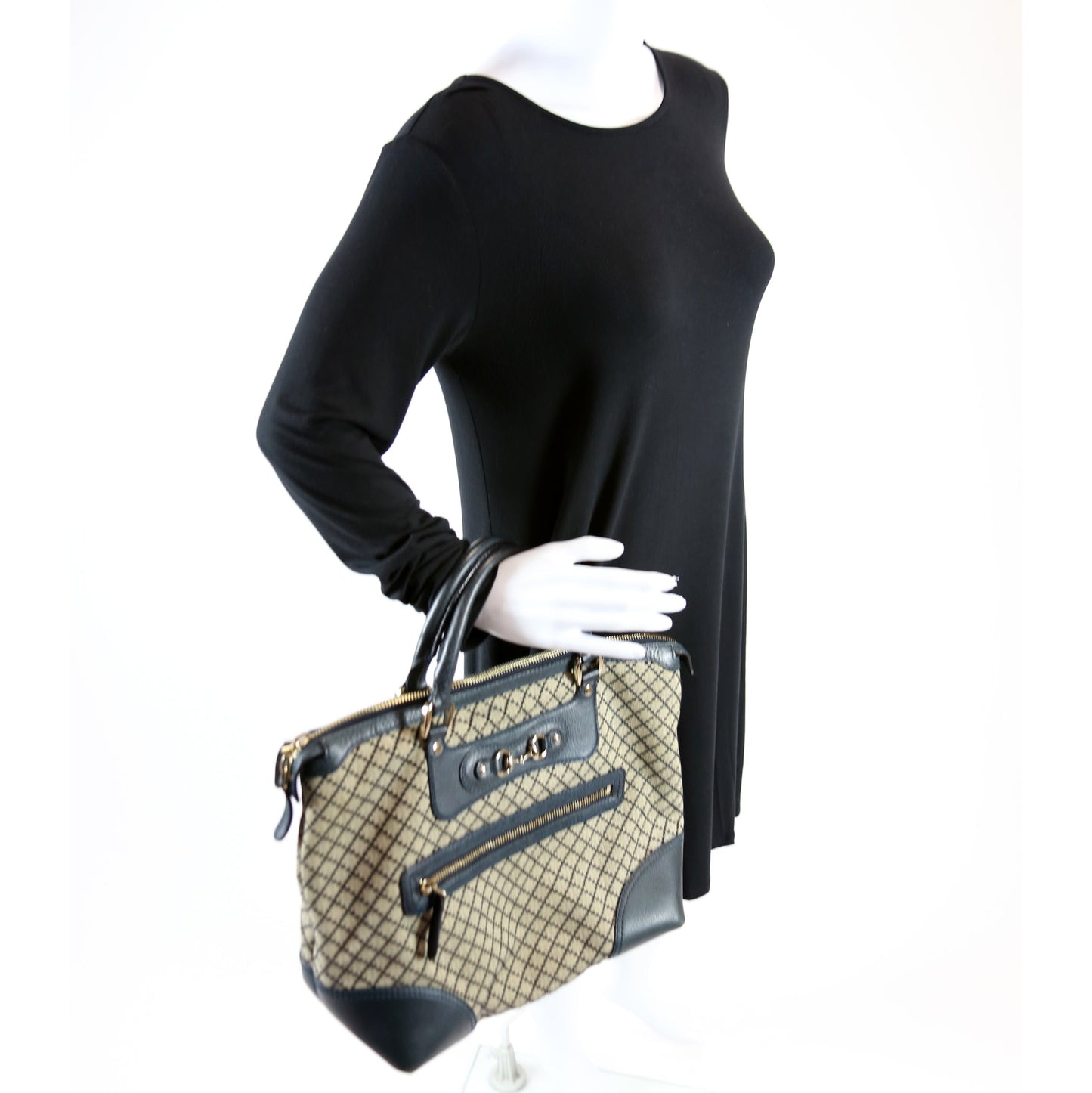 247283 Diamante Canvas Catherine Tote