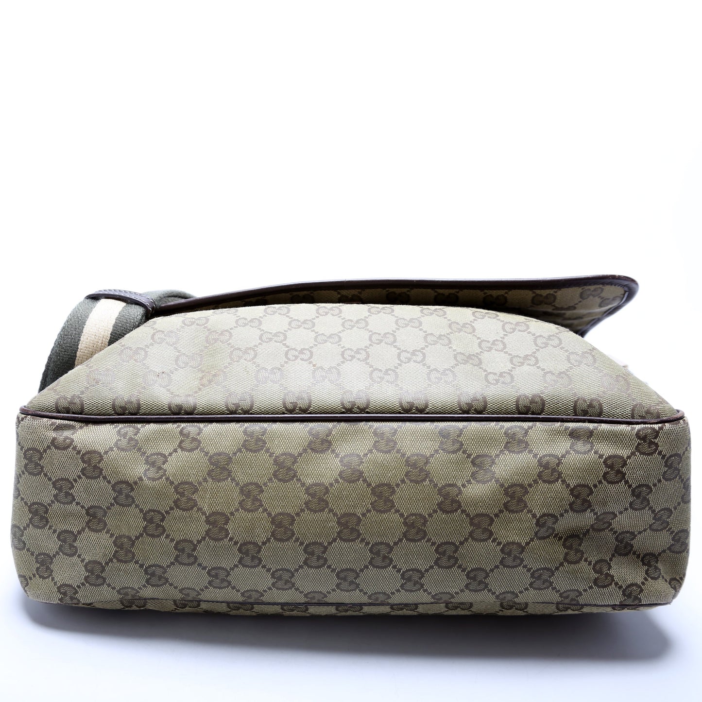 233052 GG Coated Canvas Medium Messenger Flap Bag