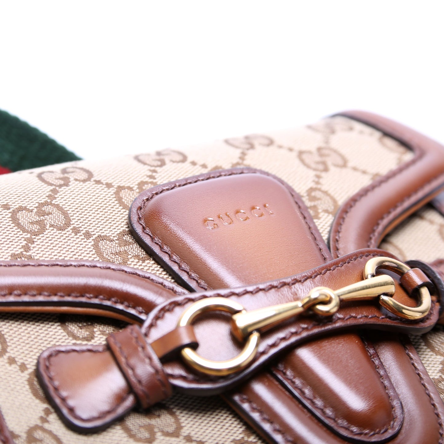 384821 GG Canvas Lady Web Small Shoulder Bag