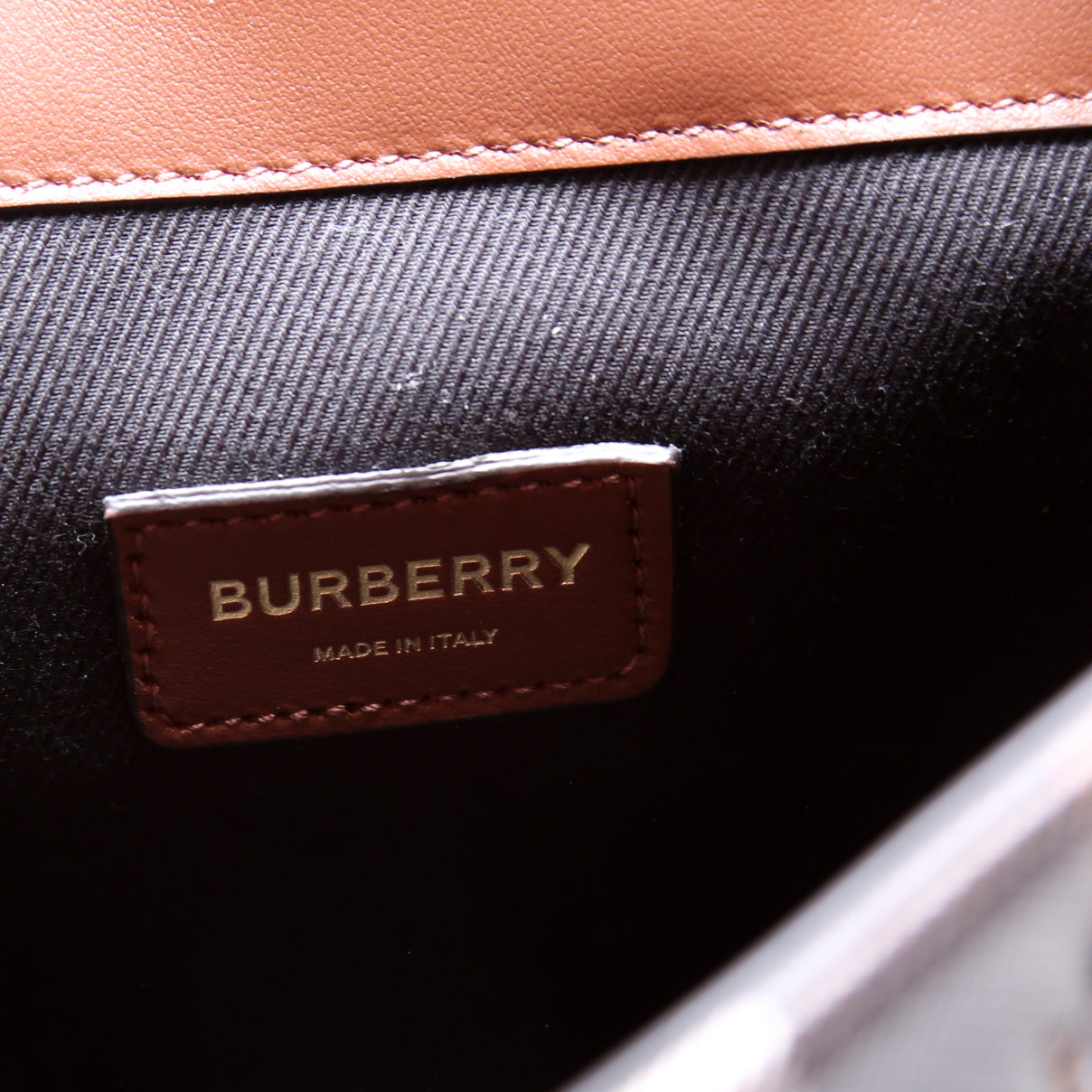 Check Coated Canvas Micro Backpack