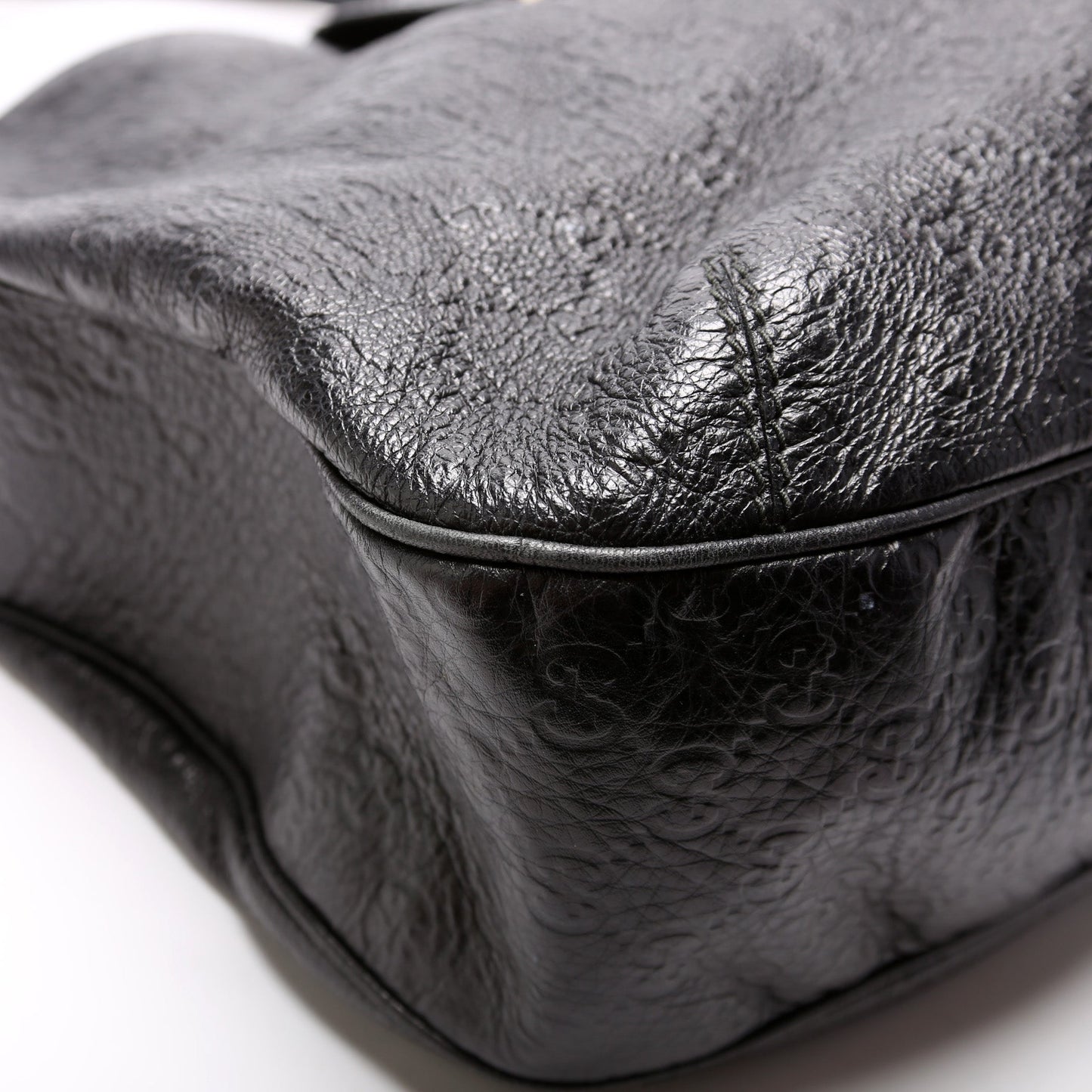 233604 GG Leather Large Hobo