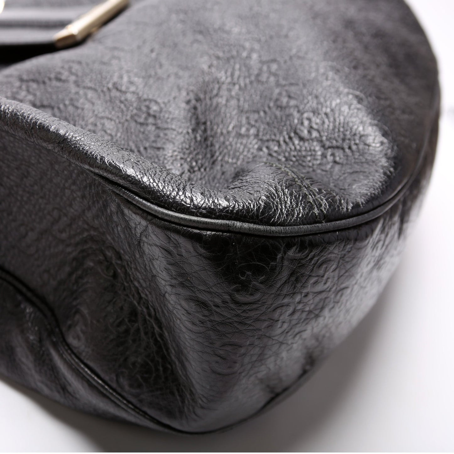 233604 GG Leather Large Hobo
