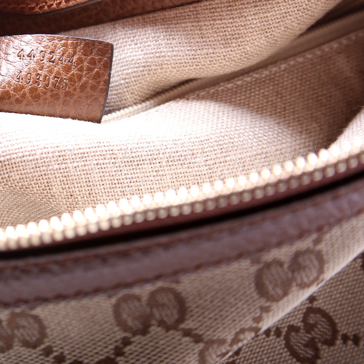 449244 GG Canvas Bree Hobo