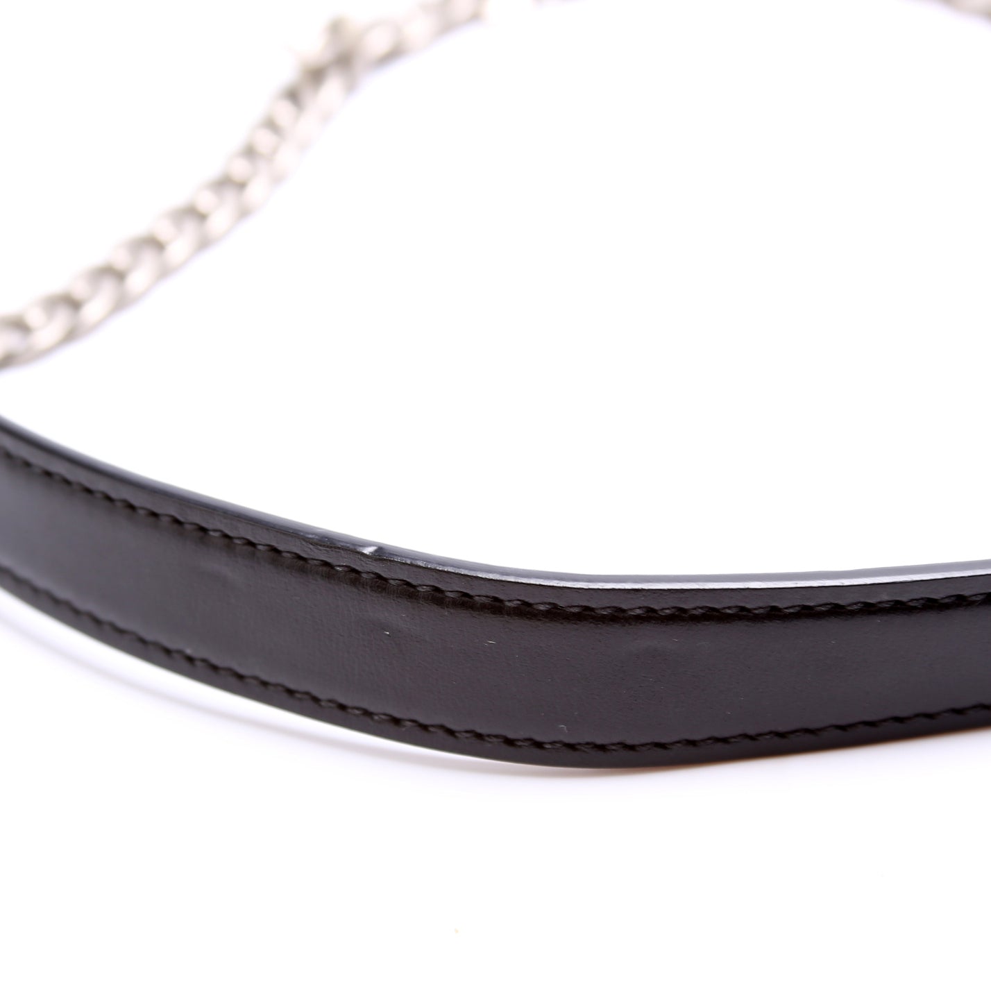 Saffiano/Metallic Vitello Cahier Chain Crossbody