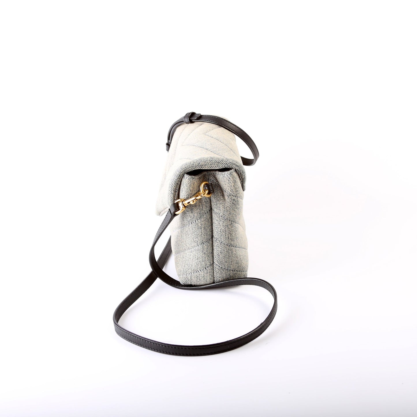 Loulou Satchel Toy Crossbody Denim 678401