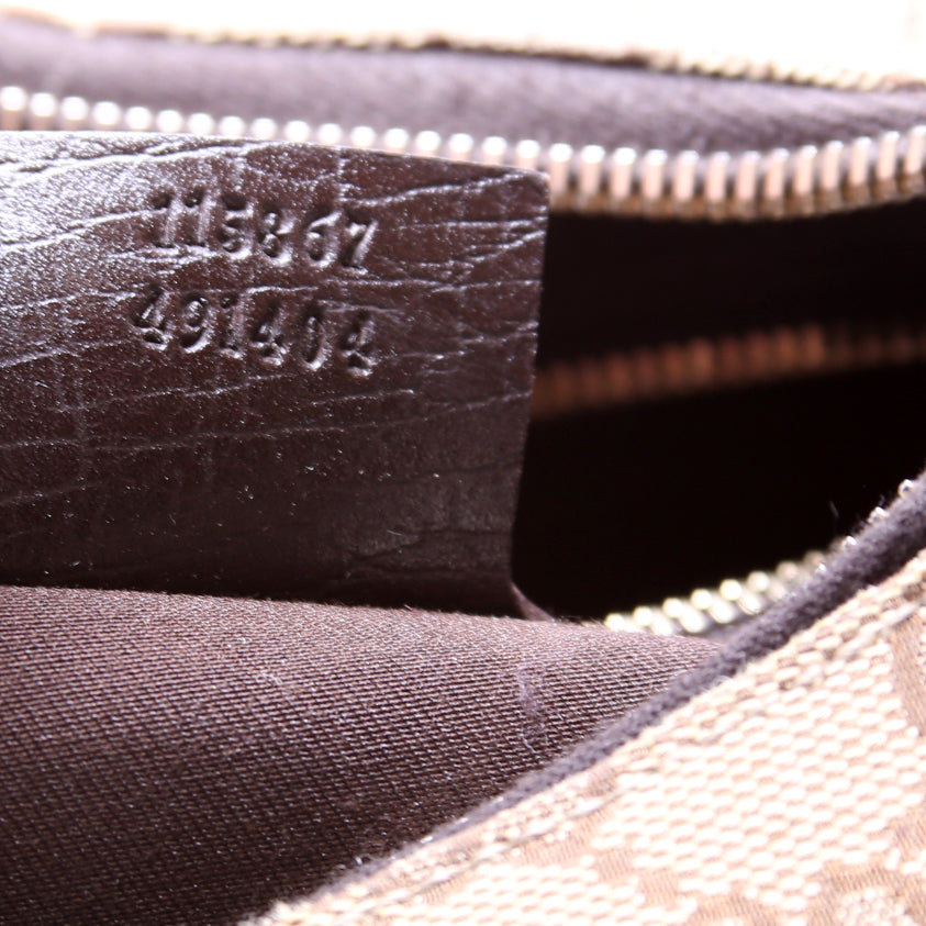 115867 Horsebit GG Canvas Hobo