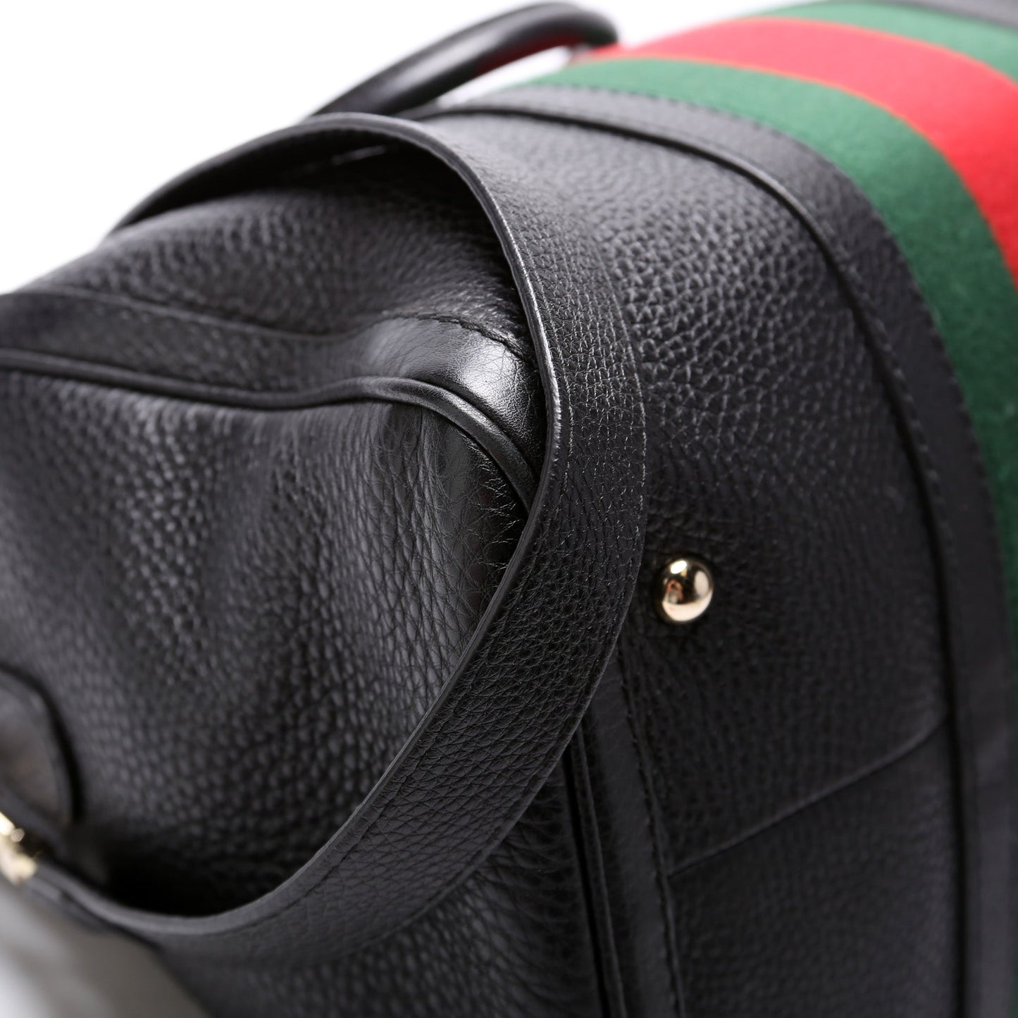 247205 Boston Bag Web Leather