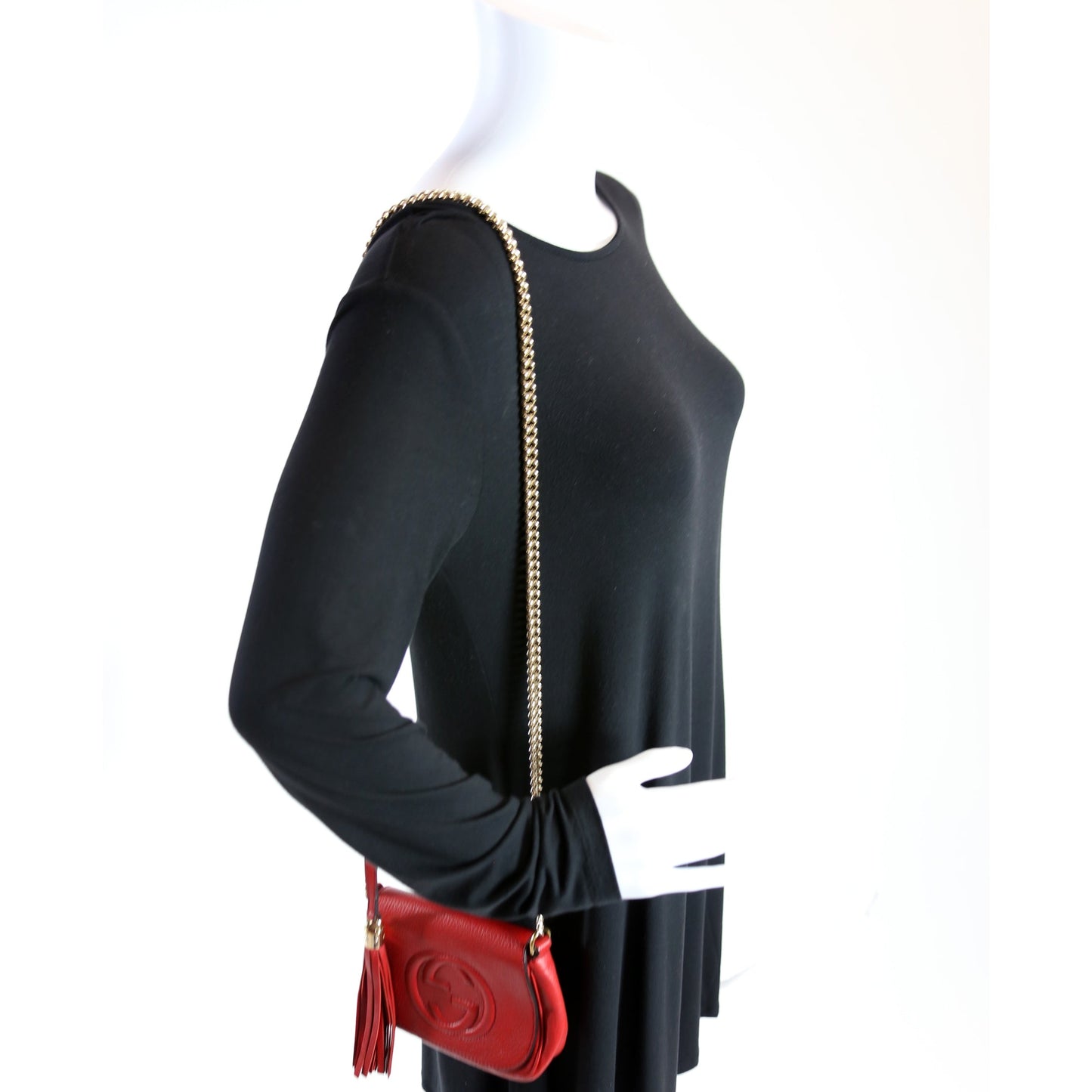 323190 Soho Chain Tassel Flap Small