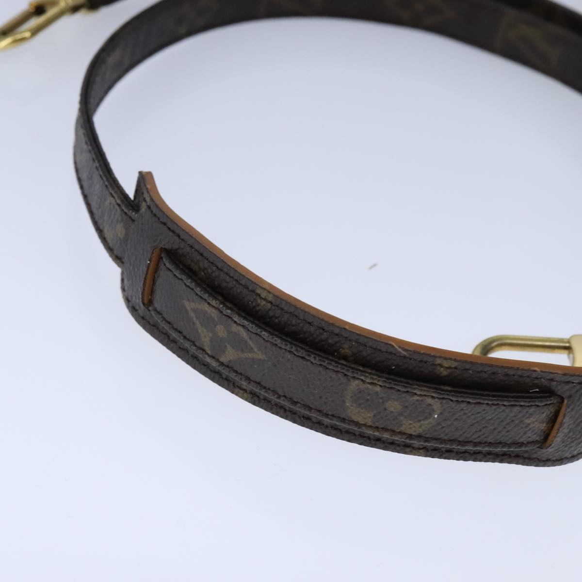 Louis Vuitton Shoulder Strap Brown Canvas Bag Jewelry