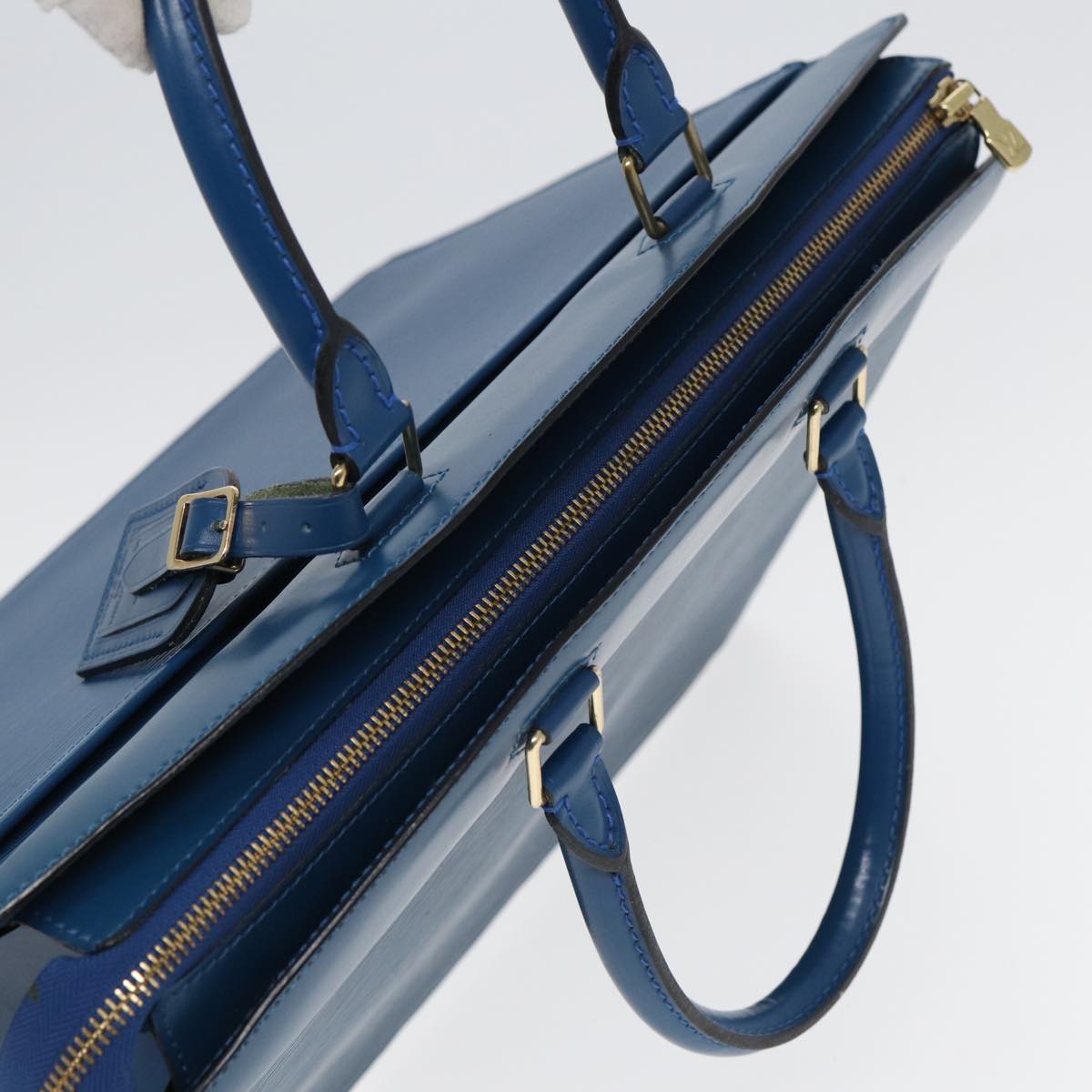 Louis Vuitton Riviera Blue Leather Handbag