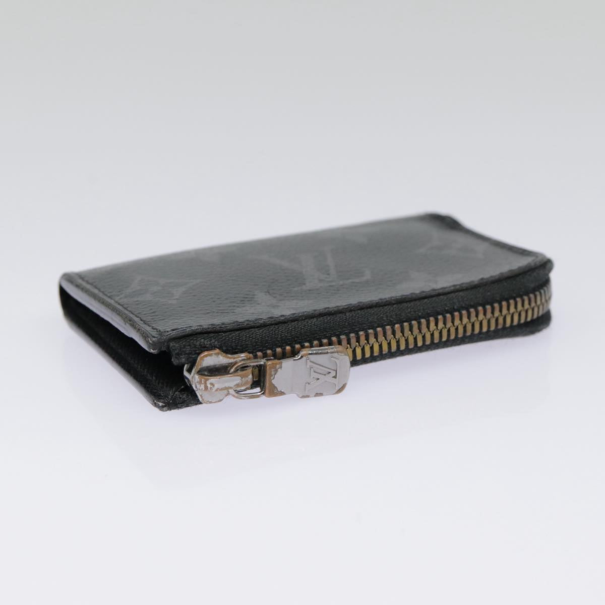 Louis Vuitton Porte Monnaie Jour Black Canvas Wallet
