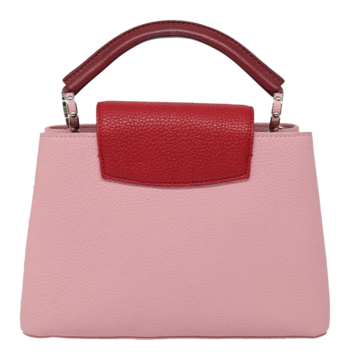 Louis Vuitton Capucines Pink Leather Handbag