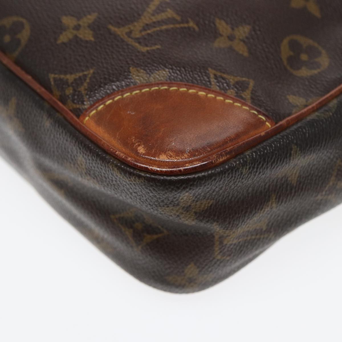 Louis Vuitton Compiegne 28 Brown Canvas Clutch Bag