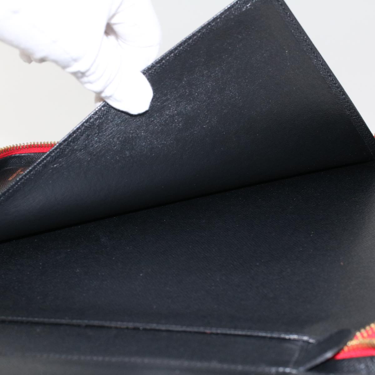 Louis Vuitton Pochette Red Leather Clutch Bag