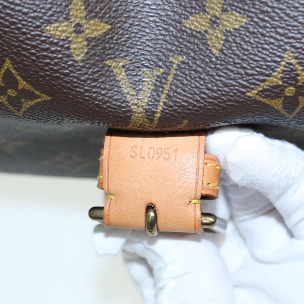 Louis Vuitton Beverly Brown Canvas Handbag