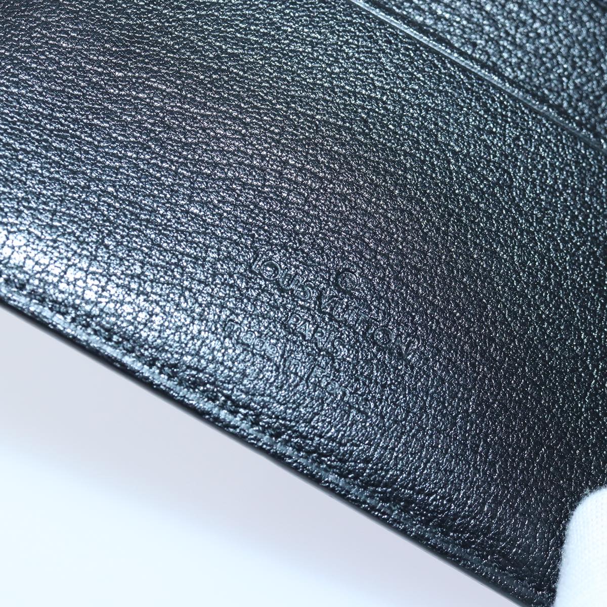 Louis Vuitton Agenda Mm Black Leather Wallet
