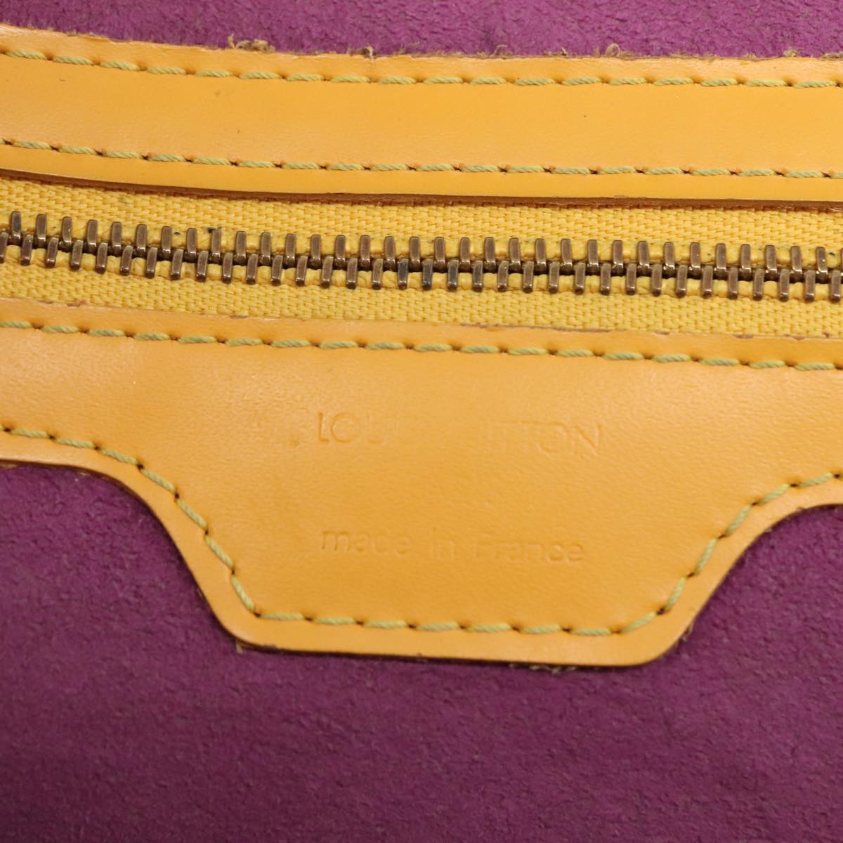 Louis Vuitton Lussac Yellow Leather Shoulder Bag