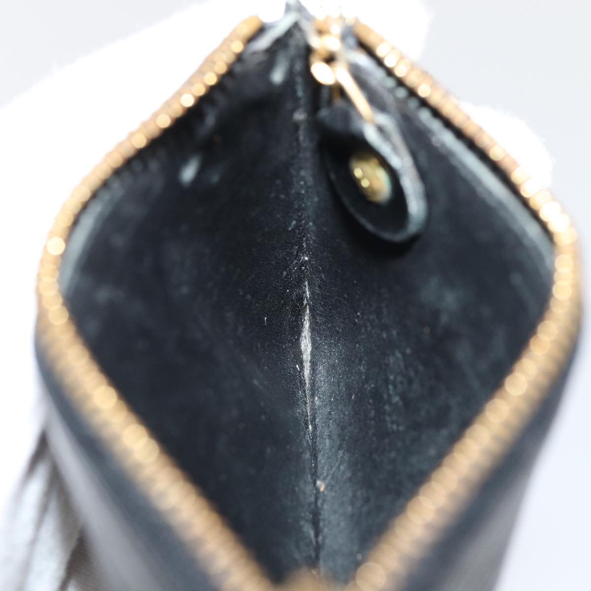 Louis Vuitton Pochette Clés Black Leather Wallet