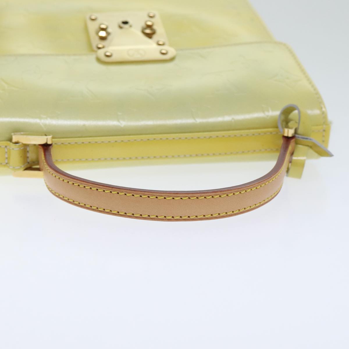 Louis Vuitton Spring Street Yellow Patent Leather Handbag