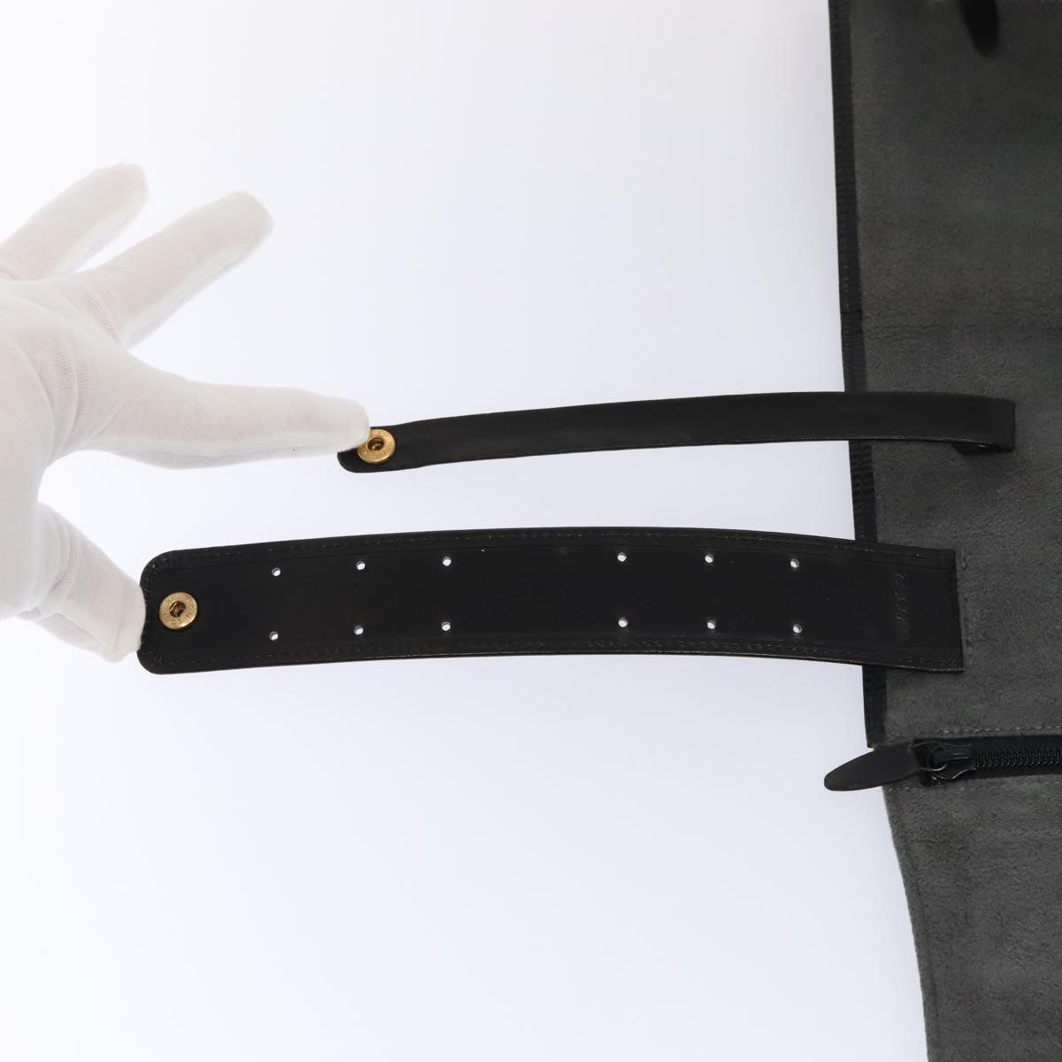 Louis Vuitton Rouleau Black Leather Clutch Bag